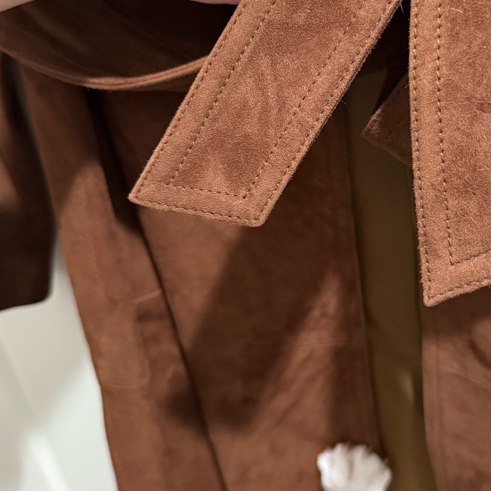 NWT Weekend Max Mara Leather Trench Coat - Picture 7 of 16